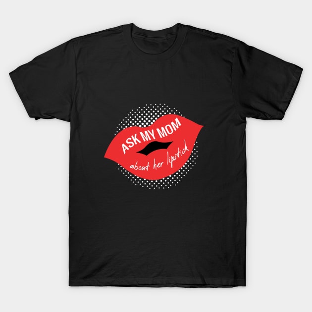 LIPSTICK RED LIPS T-Shirt by HAIFAHARIS